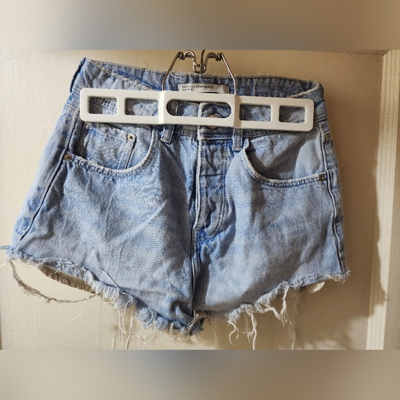 Zara festival shorts, light blue, size 00 - Picture 3 of 4